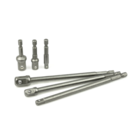 6-Pieces Socket Adapter Set HEX 1/4  3/8  1/2 