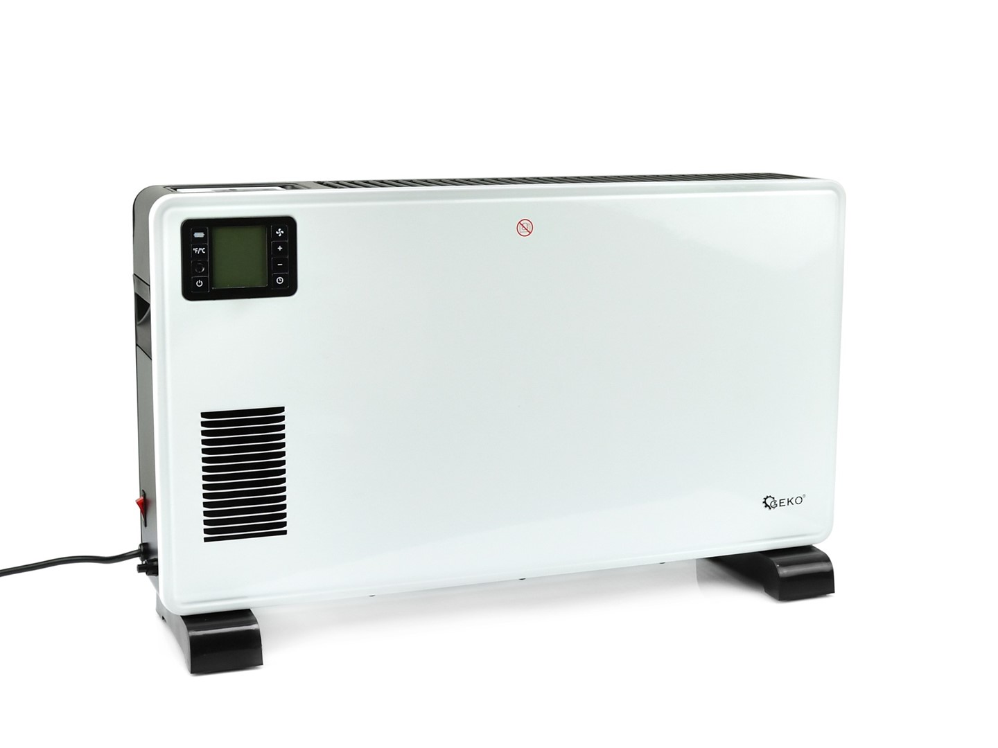 Convector heater with remote and LCD display