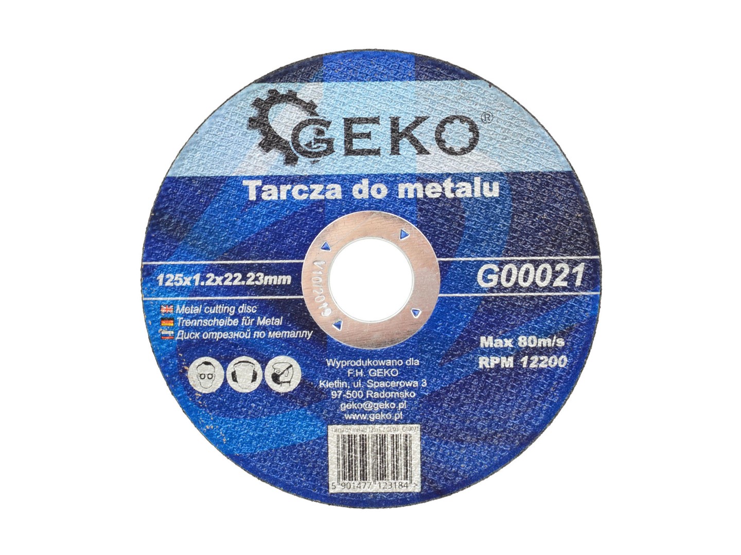 Metal Cutting Disc 125x1,2x22,23mm GEKO