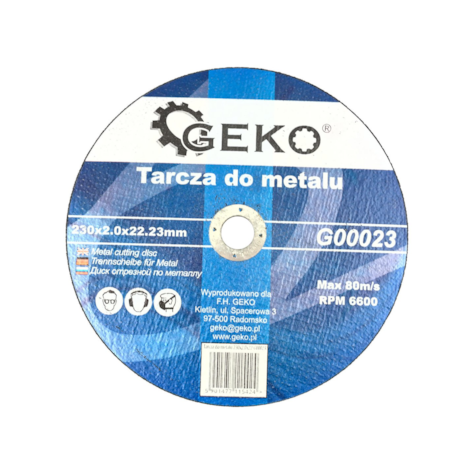 Tarcza do metalu 230x2,0 GEKO (25/50/100)