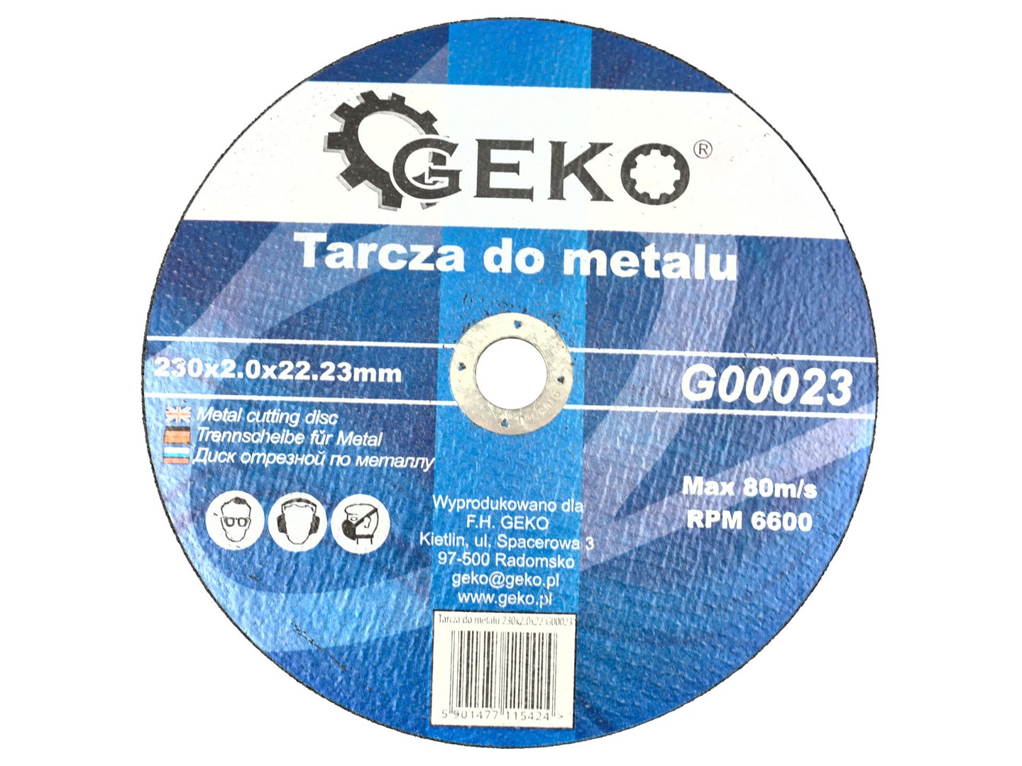 Metal Cutting Disc 230x2,0x22,23mm GEKO