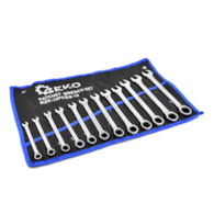 12pcs spanners with double sided ratchet 8-19mm