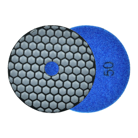 Diamond dry polishing pad 100mm G50