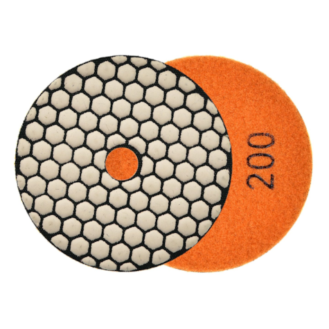 Diamond dry polishing pad 100mm G200