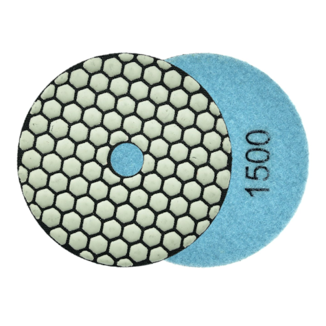 Diamond dry polishing pad 100mm G1500
