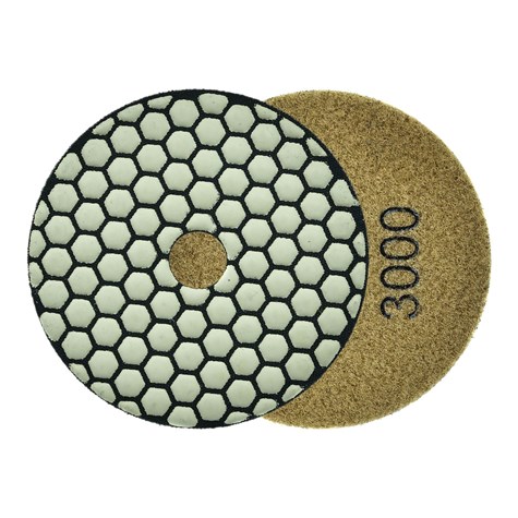 Diamond dry polishing pad 100mm G3000