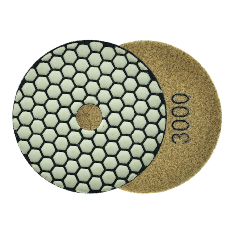 Diamond dry polishing pad 100mm G3000