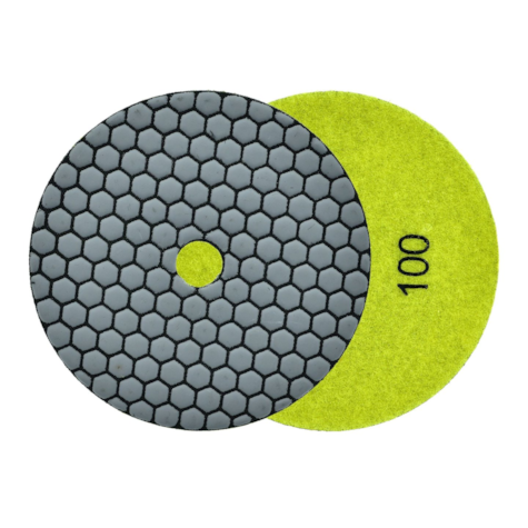 Diamond dry polishing pad 125mm G100