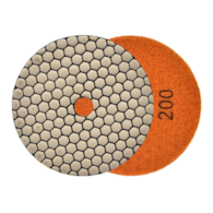 Diamond dry polishing pad 125mm G200