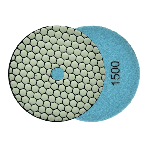 Diamond dry polishing pad 125mm G1500
