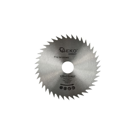 Circular saw blade for wood 125x22x40T