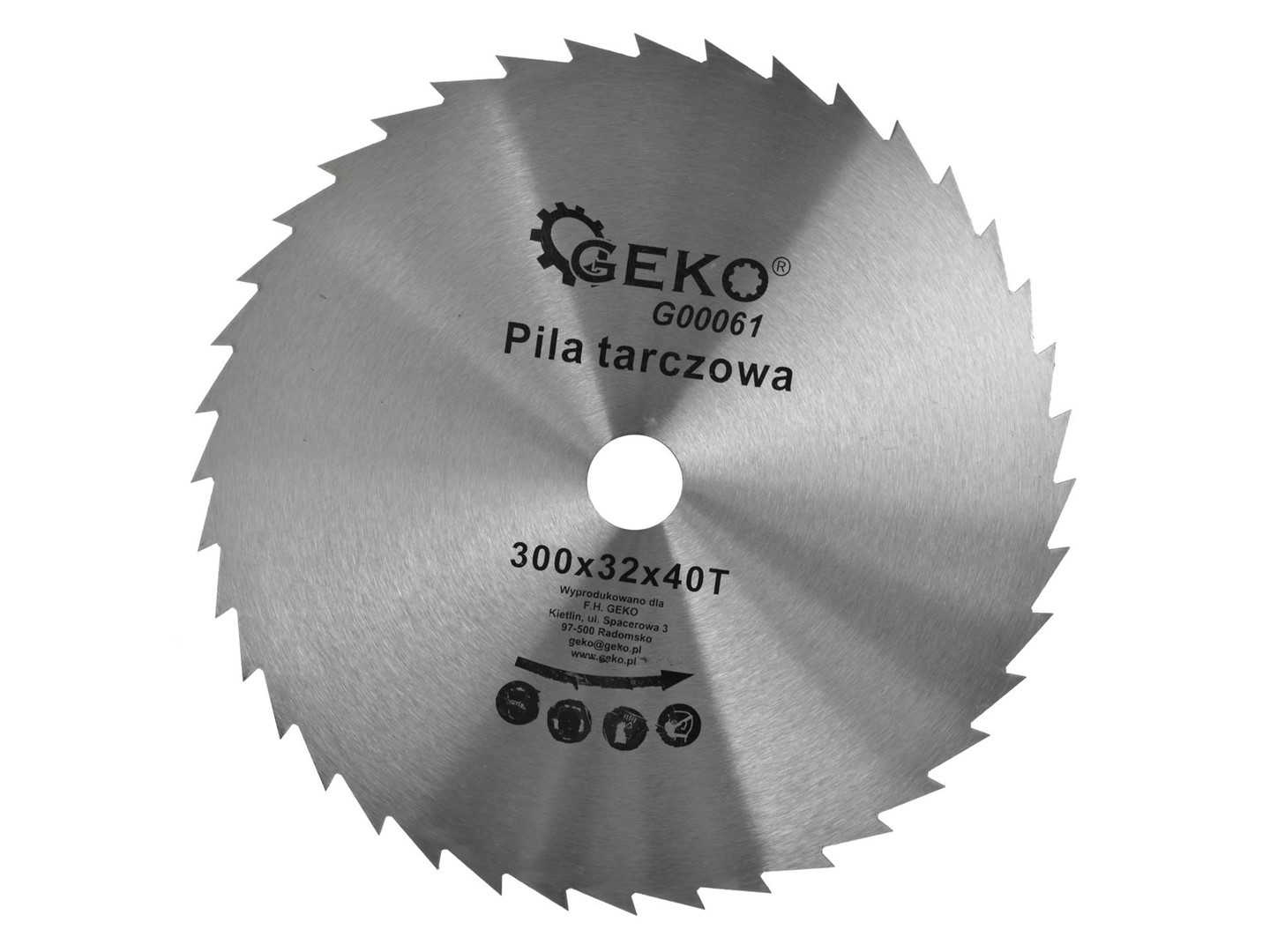 Circular saw blade for wood 300x32x40T