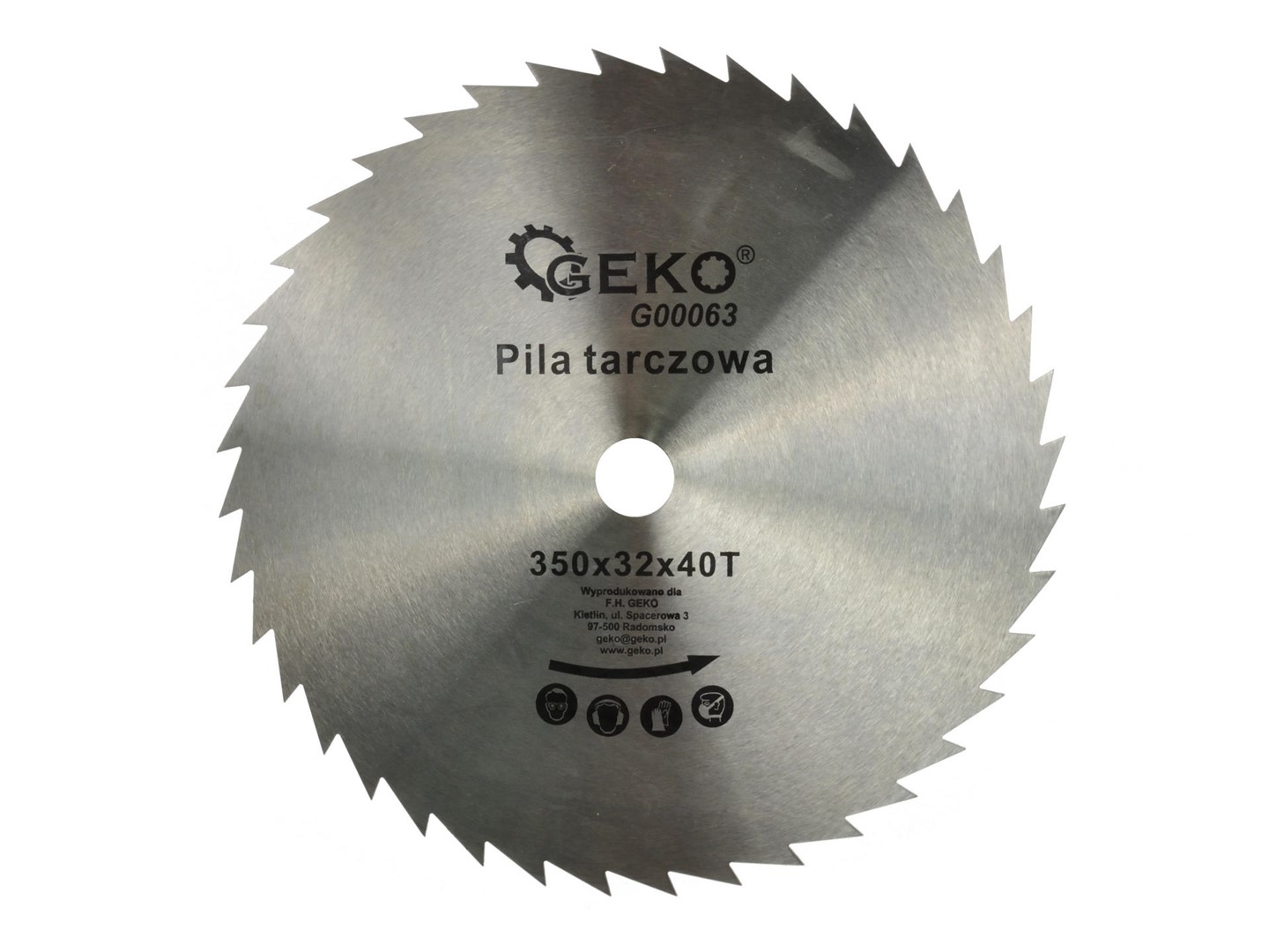 Circular saw blade for wood 350x32x40T