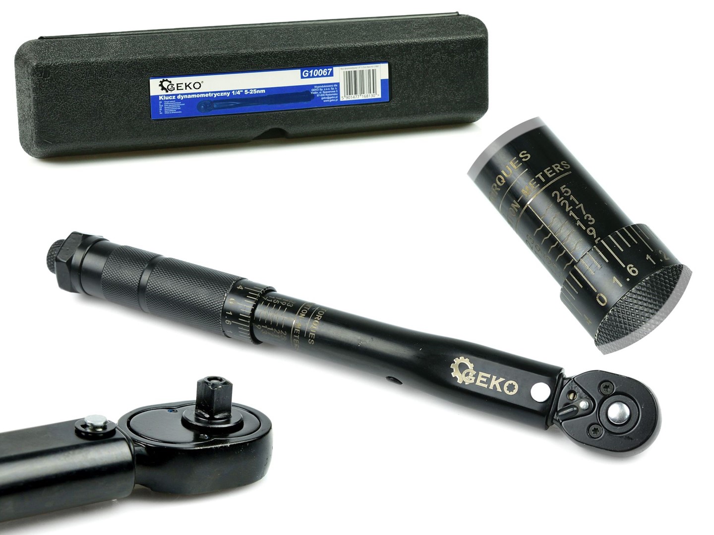 1/4  Torque Wrench 5-25nm Black HD