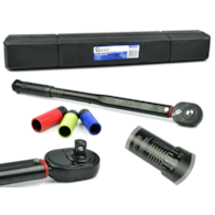 1/2  Torque Wrench 28-210nm + sockets set Black HD