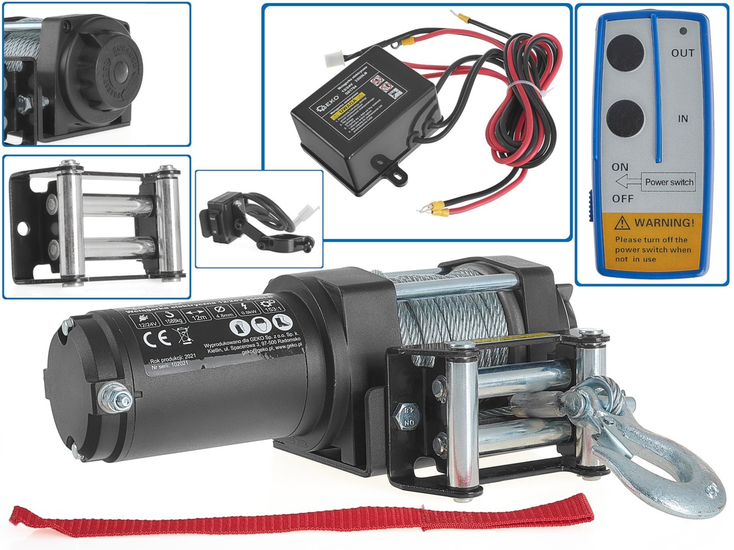 Electric winch 12V 3500LB