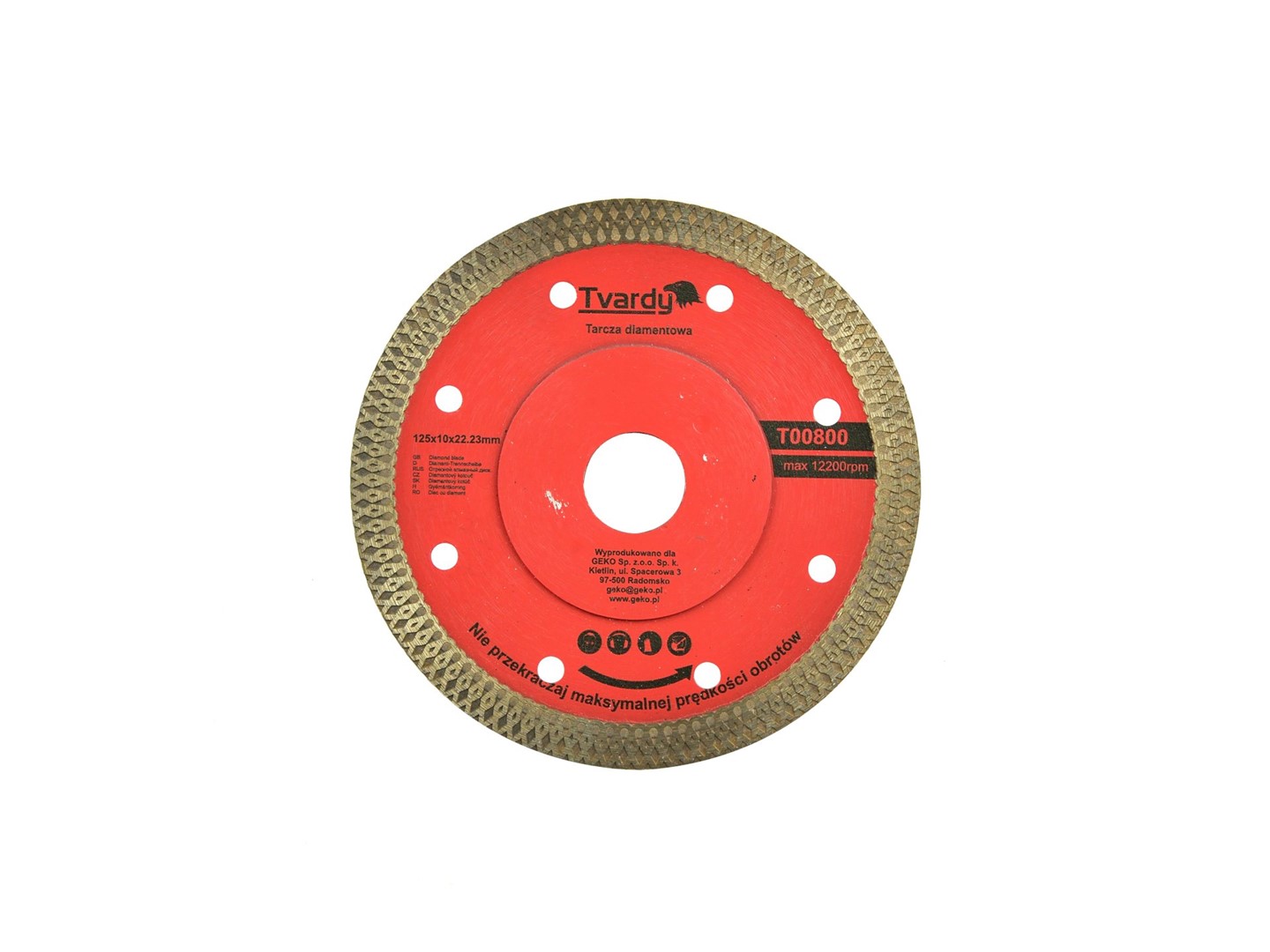 Diamond blade 125x10x22.23mm universal for tiles