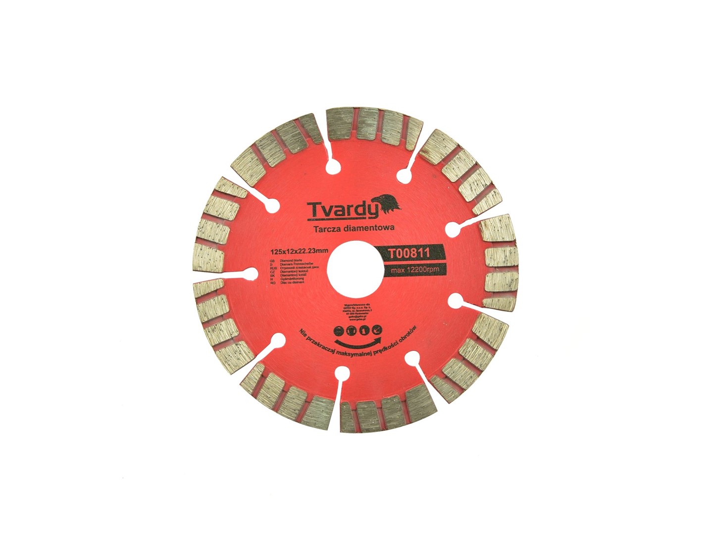 Diamond blade segmented 125x12mm