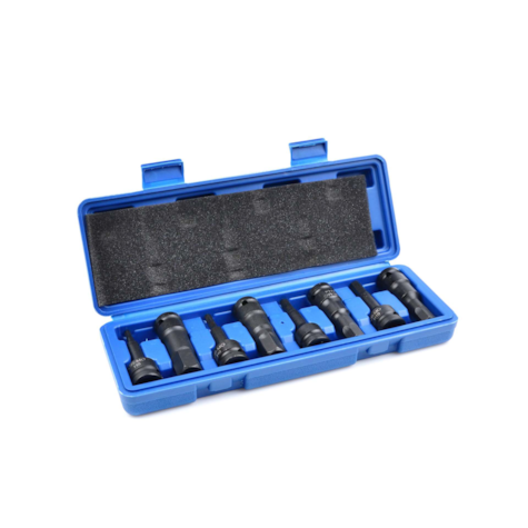 Kpl. kluczy udarowych imbus HEX 8szt. H5-H19 CR-MO (20)