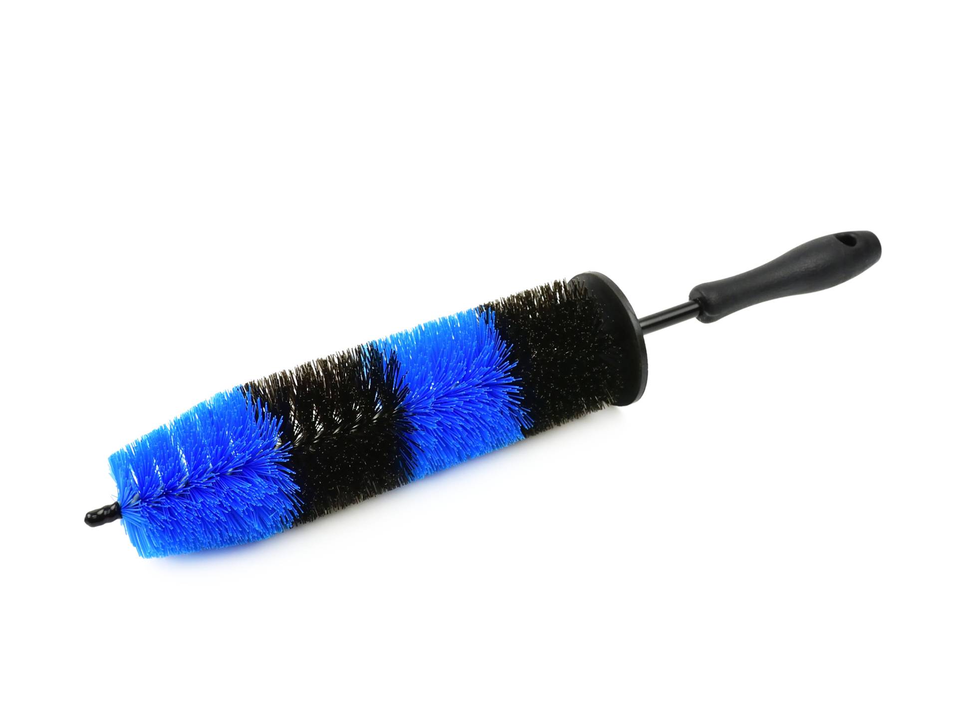 Brush for cleaning wheel rims with long handle