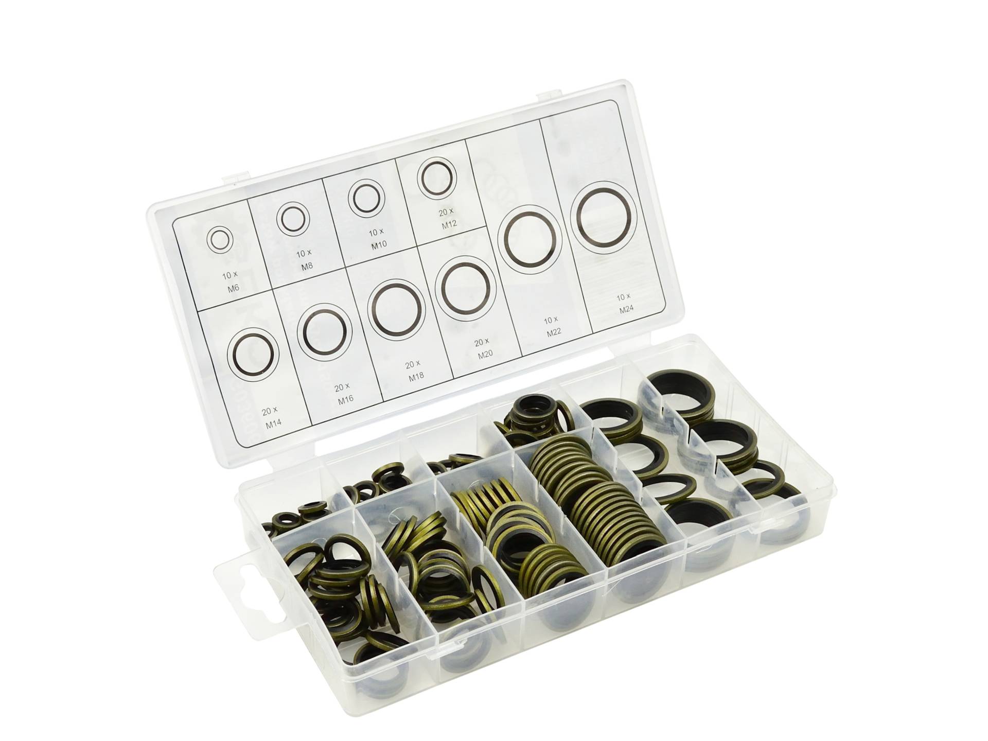 150pcs set of metal-rubber washers