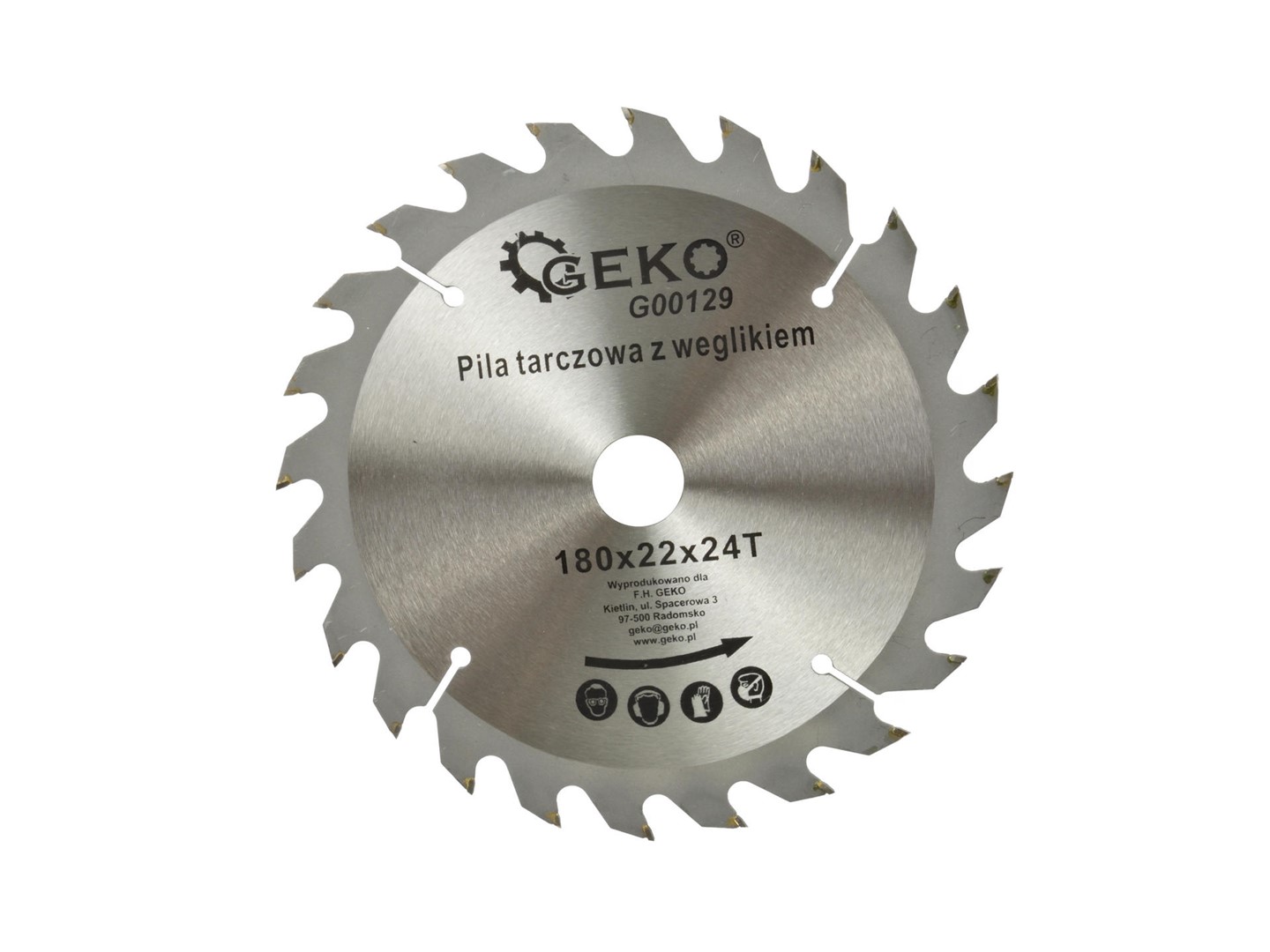 TCT circular saw blade for wood 180x22x24T