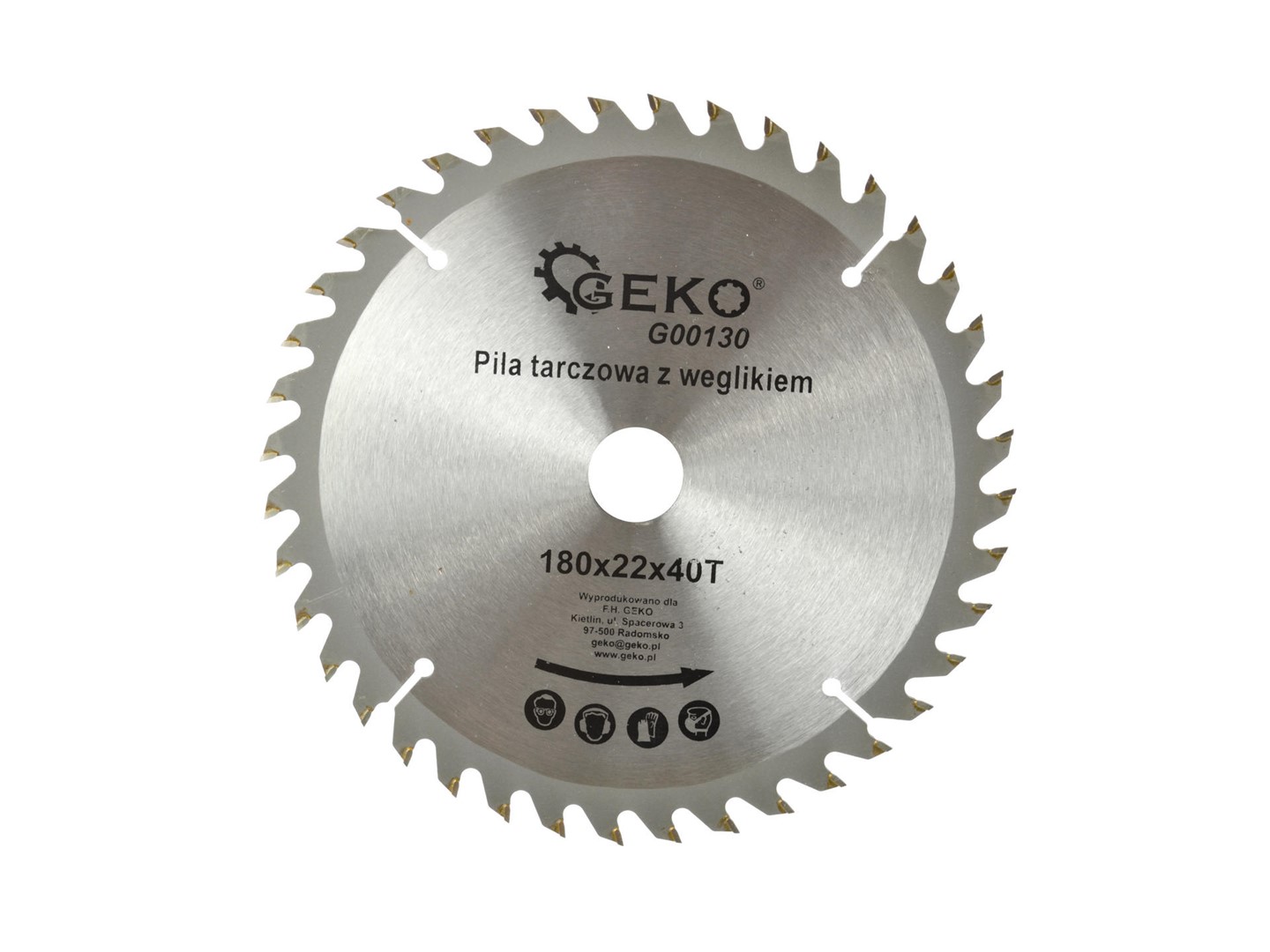 TCT circular saw blade for wood 180x22x40T