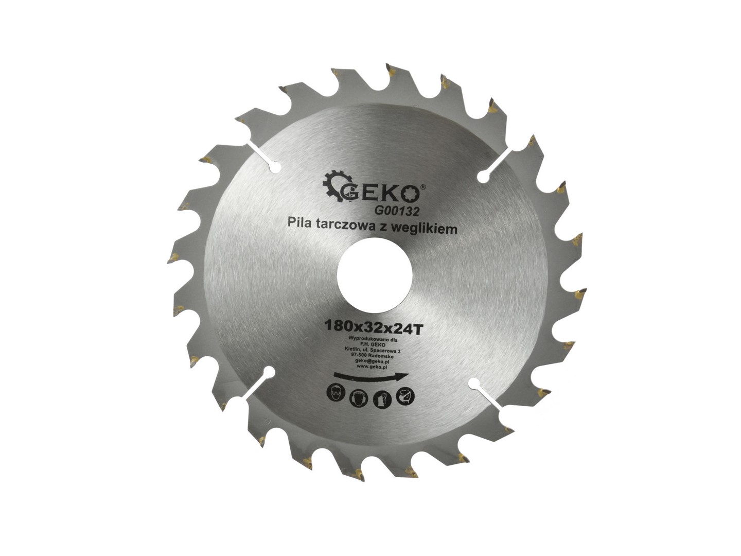 TCT circular saw blade for wood 180x32x24T