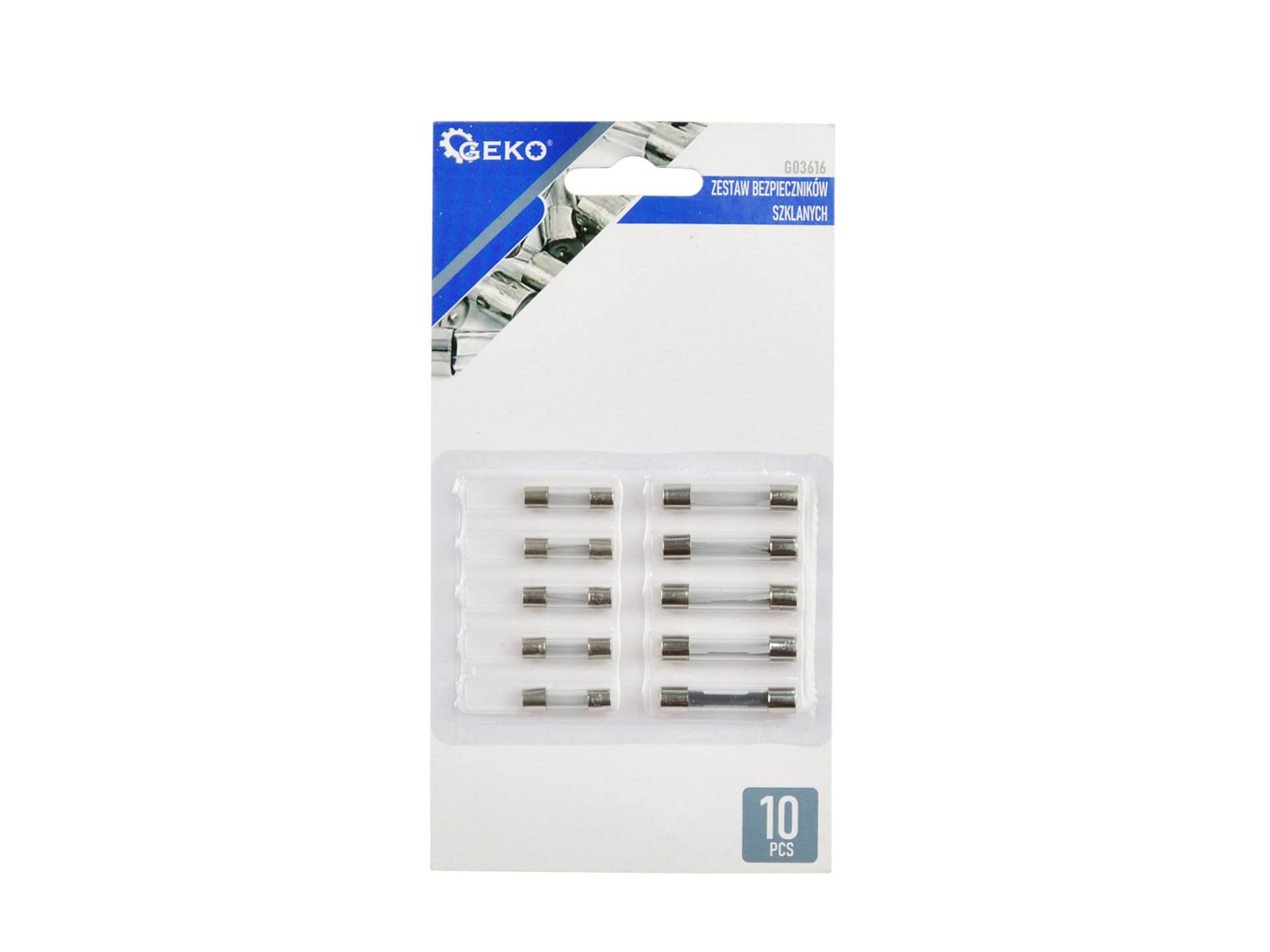 Glass fuses 10 pcs. blister card