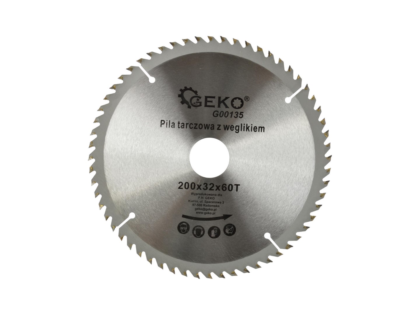 TCT circular saw blade for wood 200x32x60T