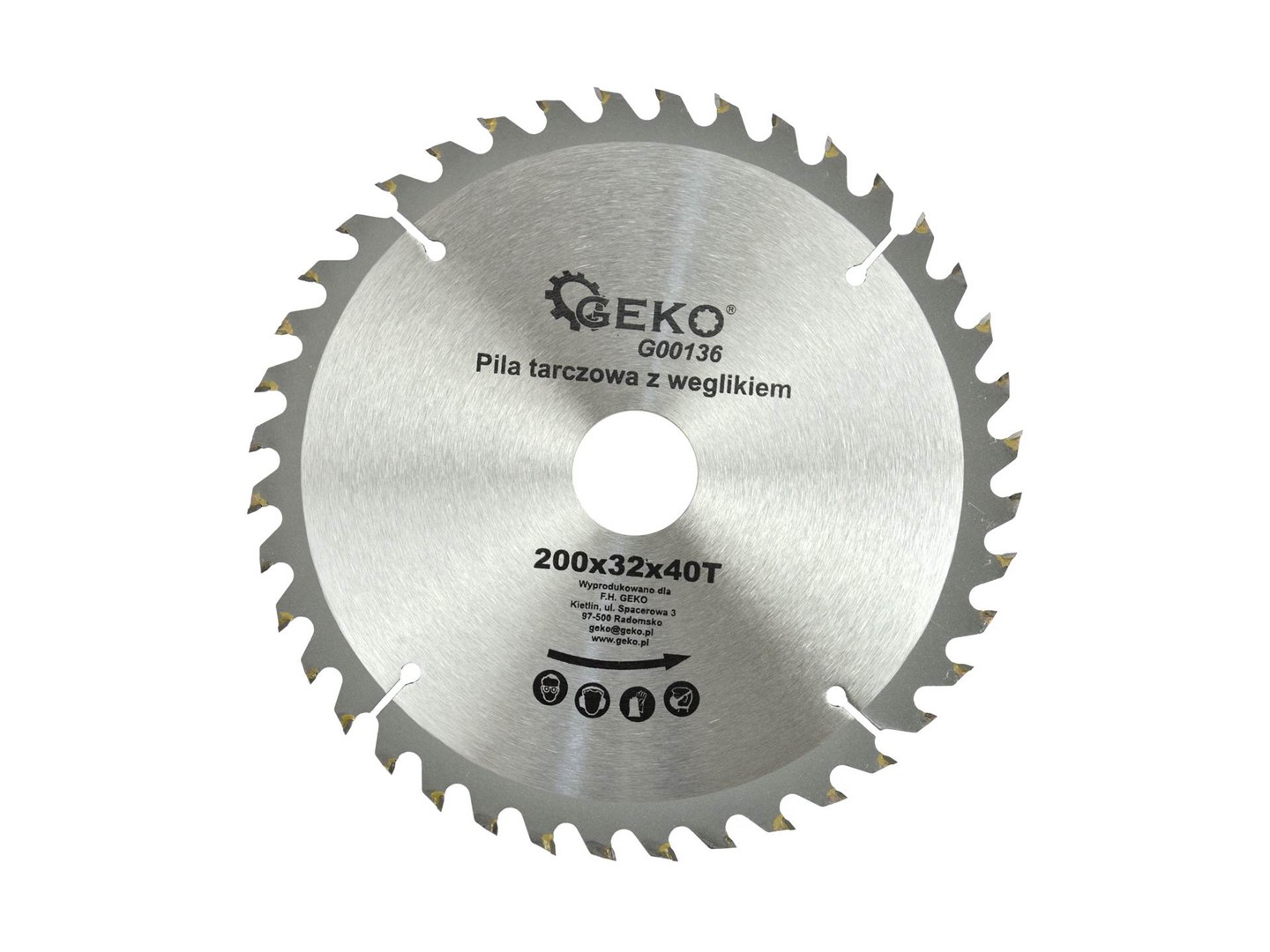 TCT circular saw blade for wood 200x32x40T