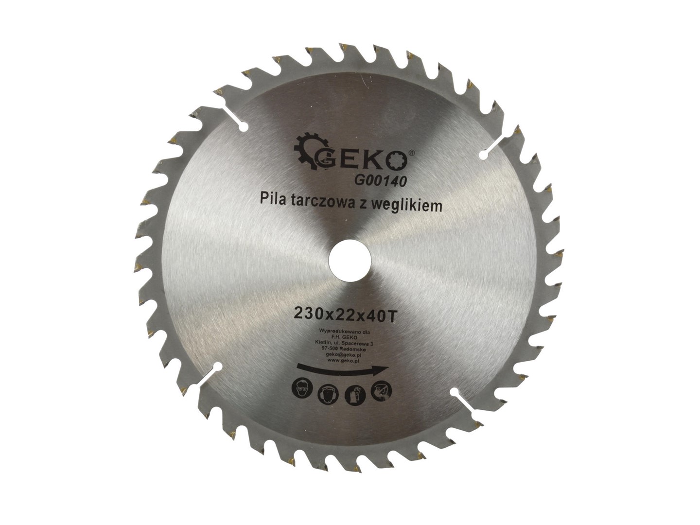 TCT circular saw blade for wood 230x22x40T