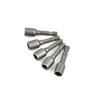 Magnetic Drills Drivers Hex Socket Bit 8mm x 48mm 1/4  5pcs.