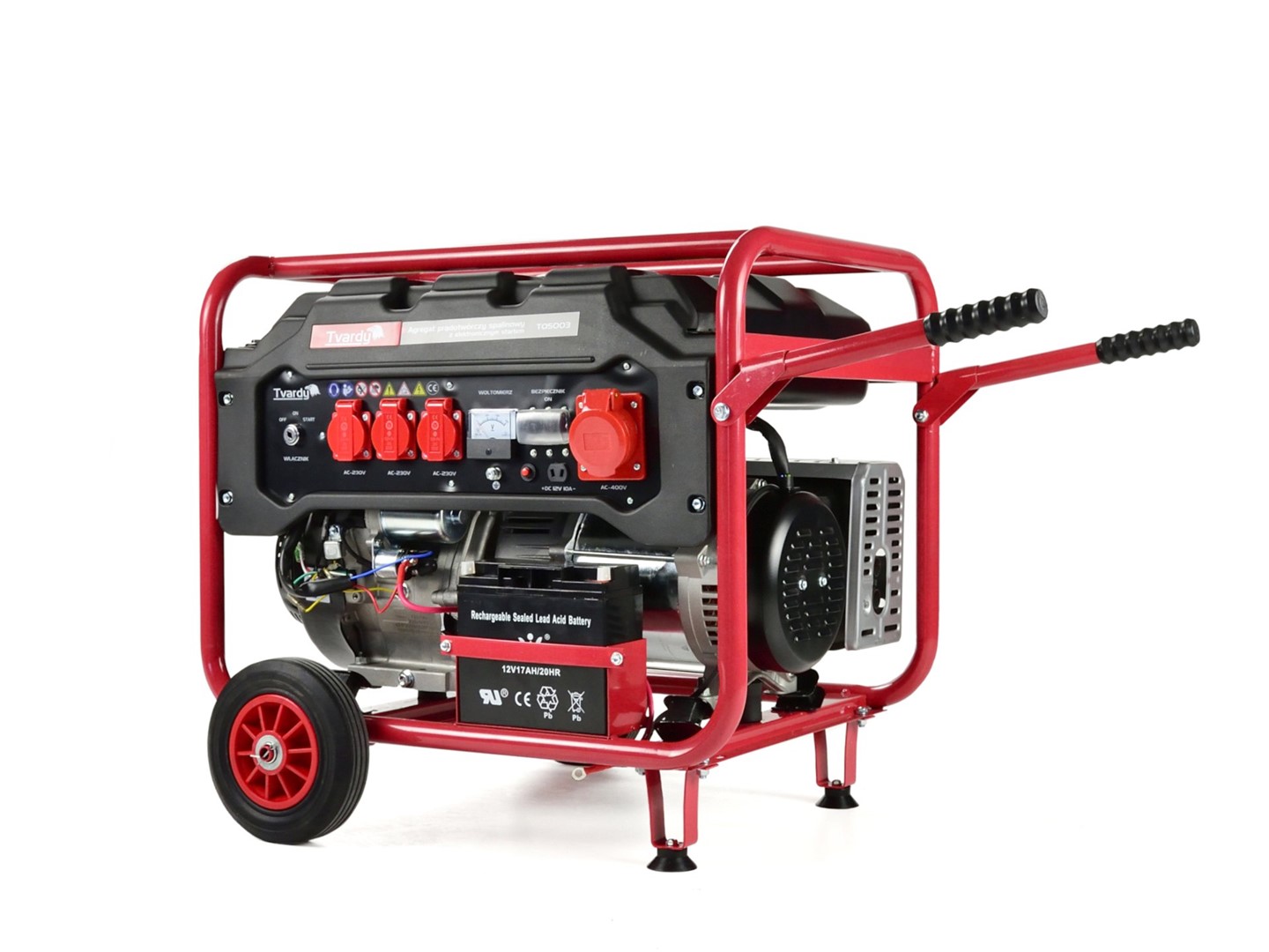 Gasoline generator with electric recoil 15HP 6,6KW