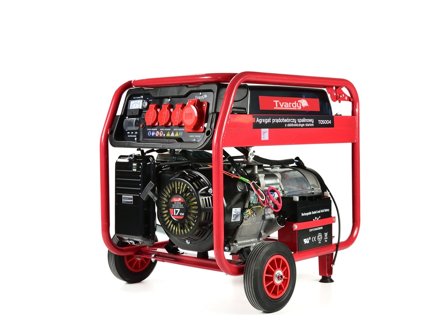 Gasoline generator with electric start 17HP 8,5KW