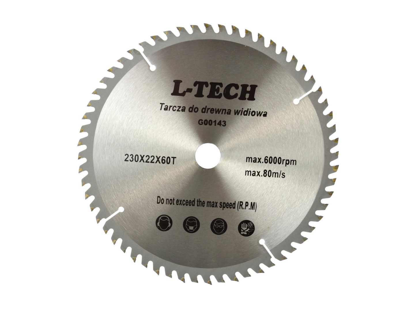 TCT circular saw blade for wood 230x22x60T