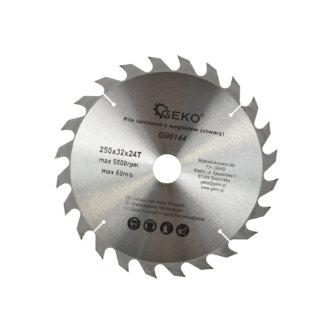TCT circular saw blade for wood 250x32x24T