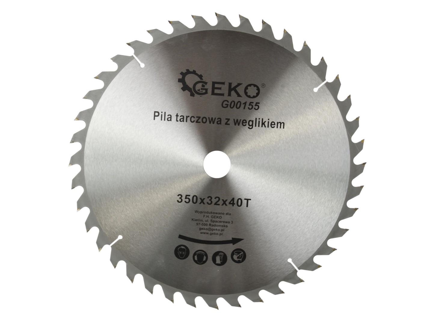 TCT circular saw blade for wood 350x32x40T