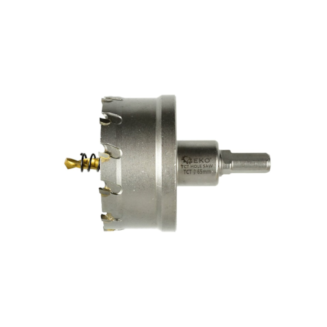 Otwornica widiowa - koronka do metalu 65mm z wiertłem tytanowym (30)