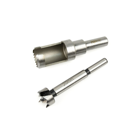 Forstner drill bit & plug cutter set 20mm