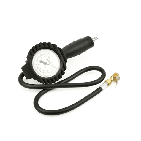 Professional tire inflation gun 0-12bar with a pressure gauge