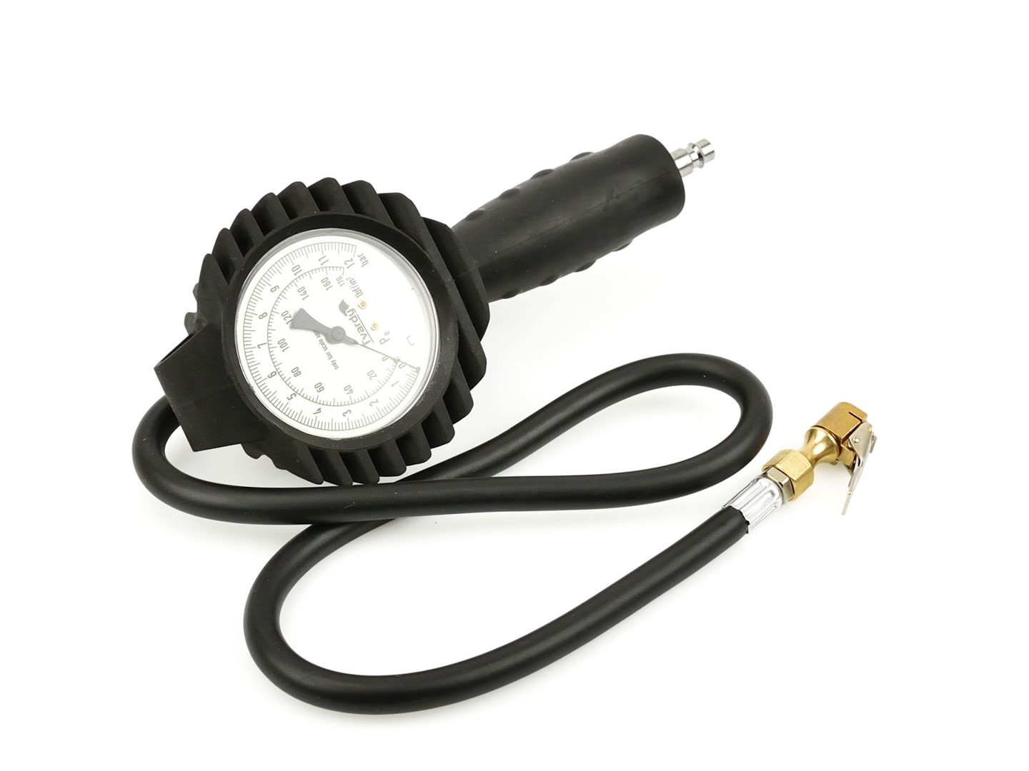 Professional tire inflation gun 0-12bar with a pressure gauge