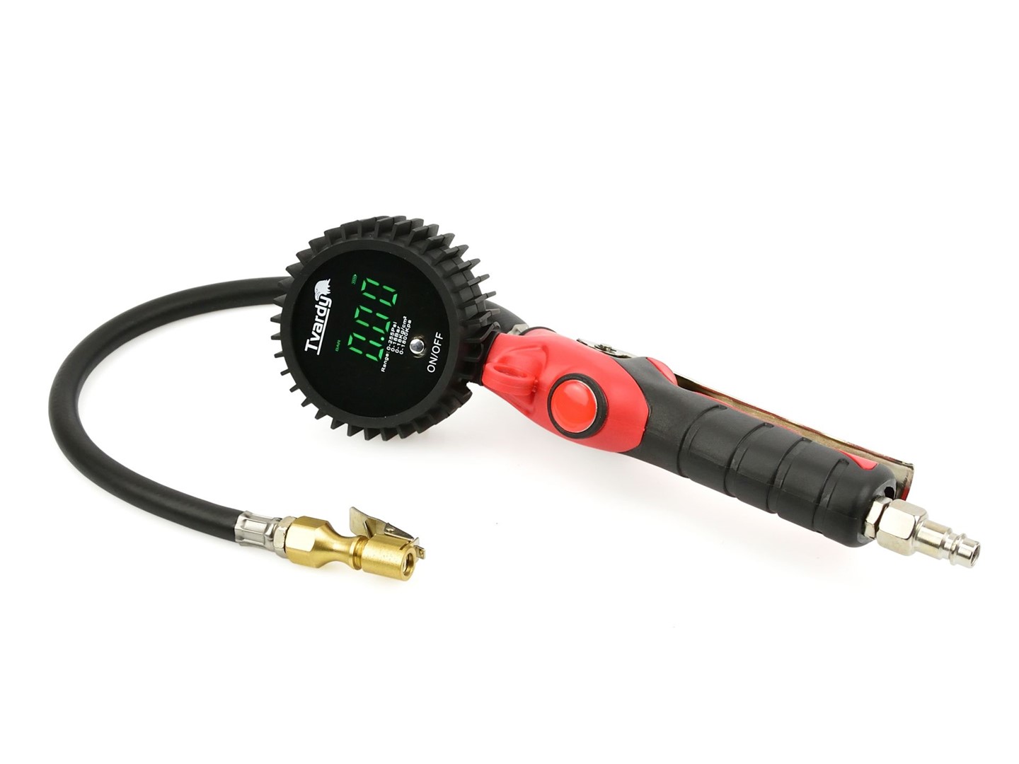 Professional tire inflation gun 0-18bar with a digital LED pressure gauge