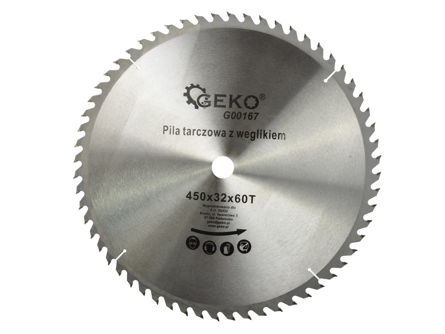 TCT circular saw blade for wood 450x32x60T