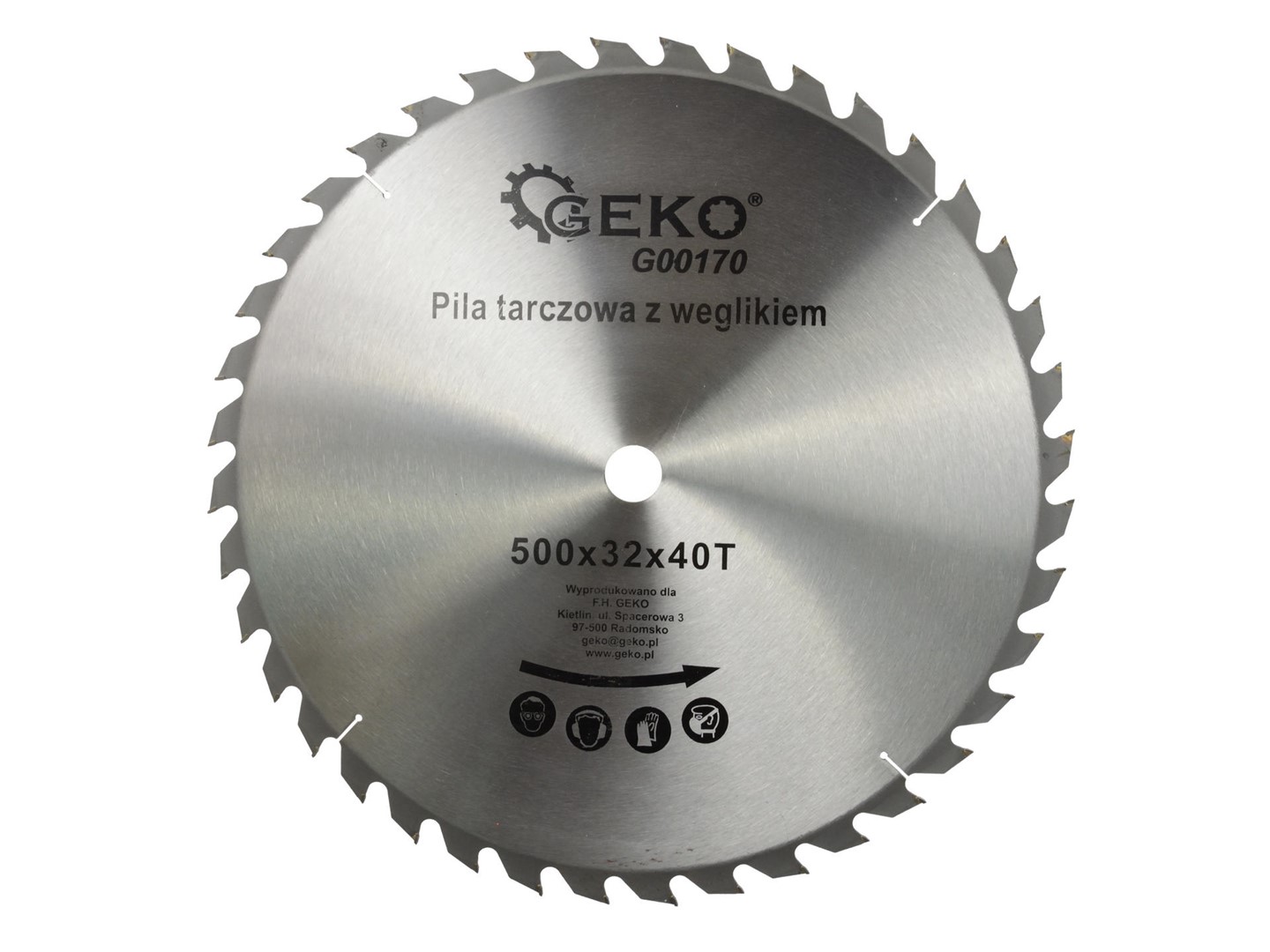 TCT circular saw blade for wood 500x32x40T