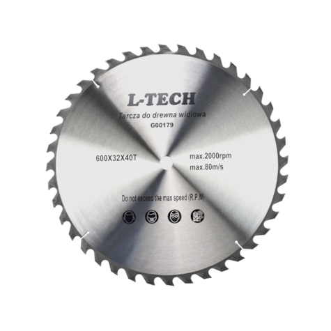 TCT circular saw blade for wood 600x32x40T