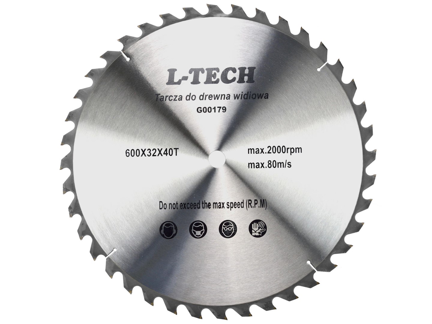 TCT circular saw blade for wood 600x32x40T