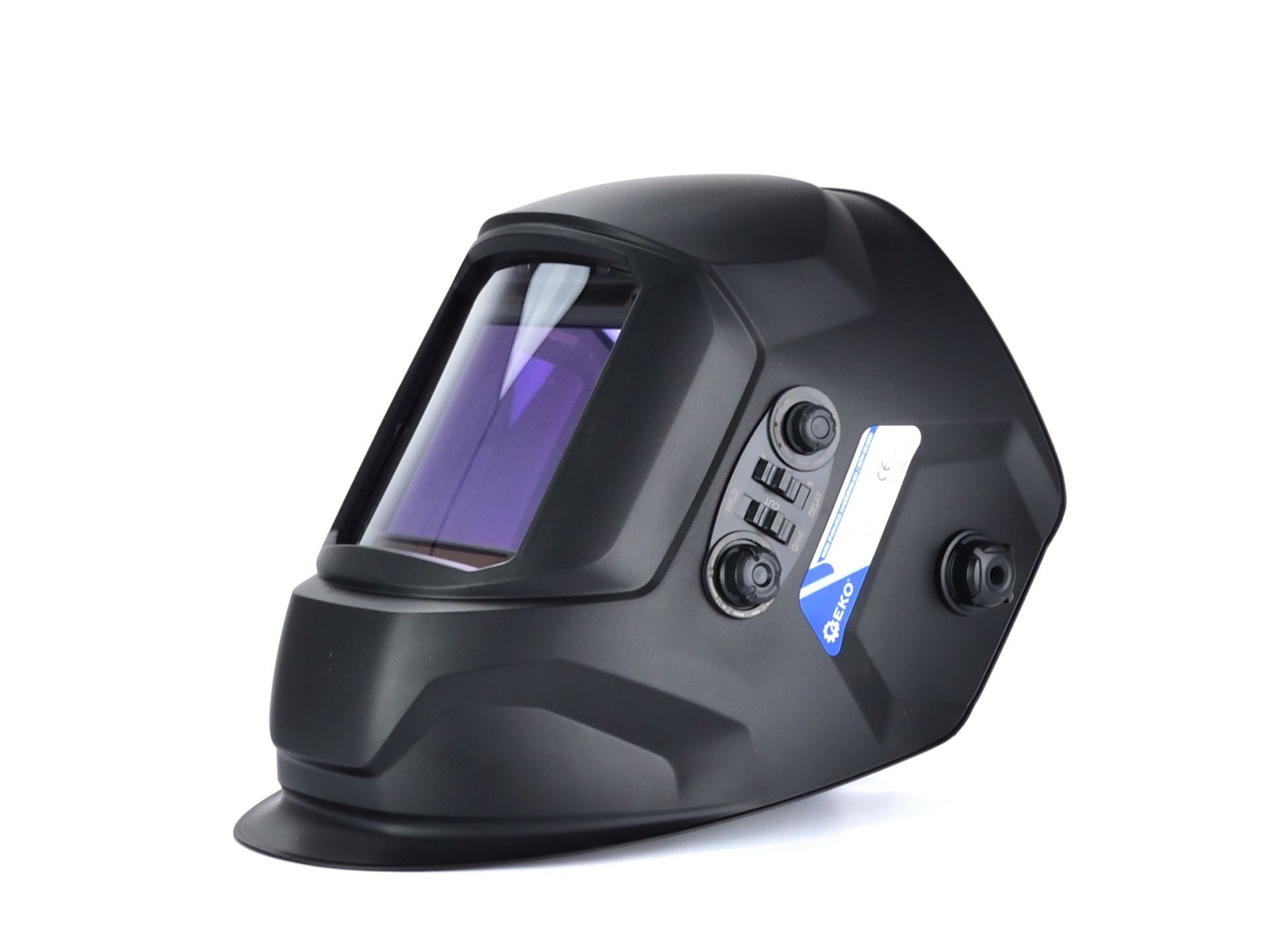 Welding Helmet auto-darkening with a large visor