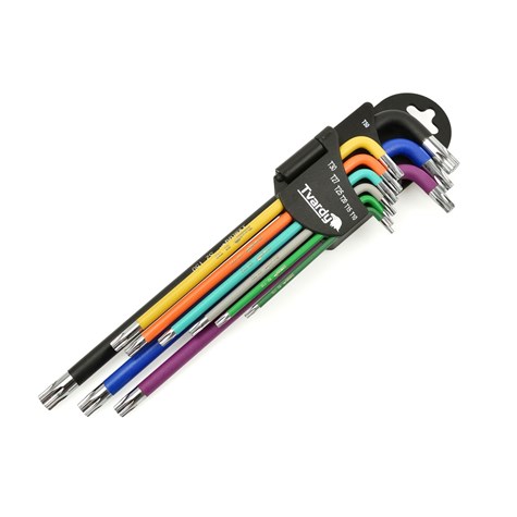 Klucze torx długie kolor T10-T50 9el. S2 (24)