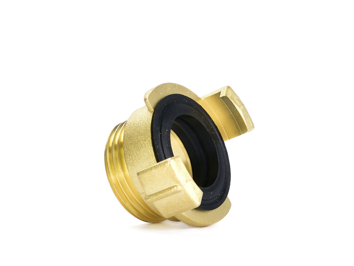 Brass connector compatible with GEKA connector - external thread 1”